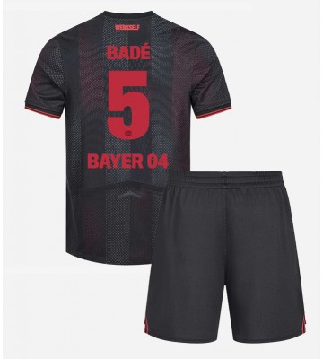 Bayer Leverkusen Loic Bade #5 Hjemmebanetrøje Børn 2025-26 Kortærmet (+ Korte bukser)